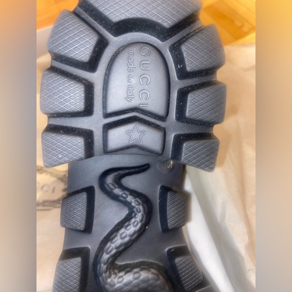 Brand NIB Gucci Tessuto GG Supreme Magnum Calf Leather Boots! 100% Authentic - Picture 10 of 16